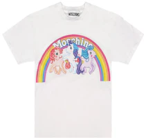 Order (W) MOSCHINO 白色彩虹馬圖案印花短袖T恤 3XT0796-4040-1001