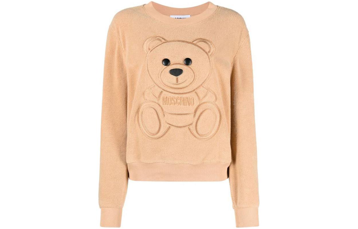 Order (W) MOSCHINO イエローベアプリント 長袖スウェットシャツ. A1701-5526-1018