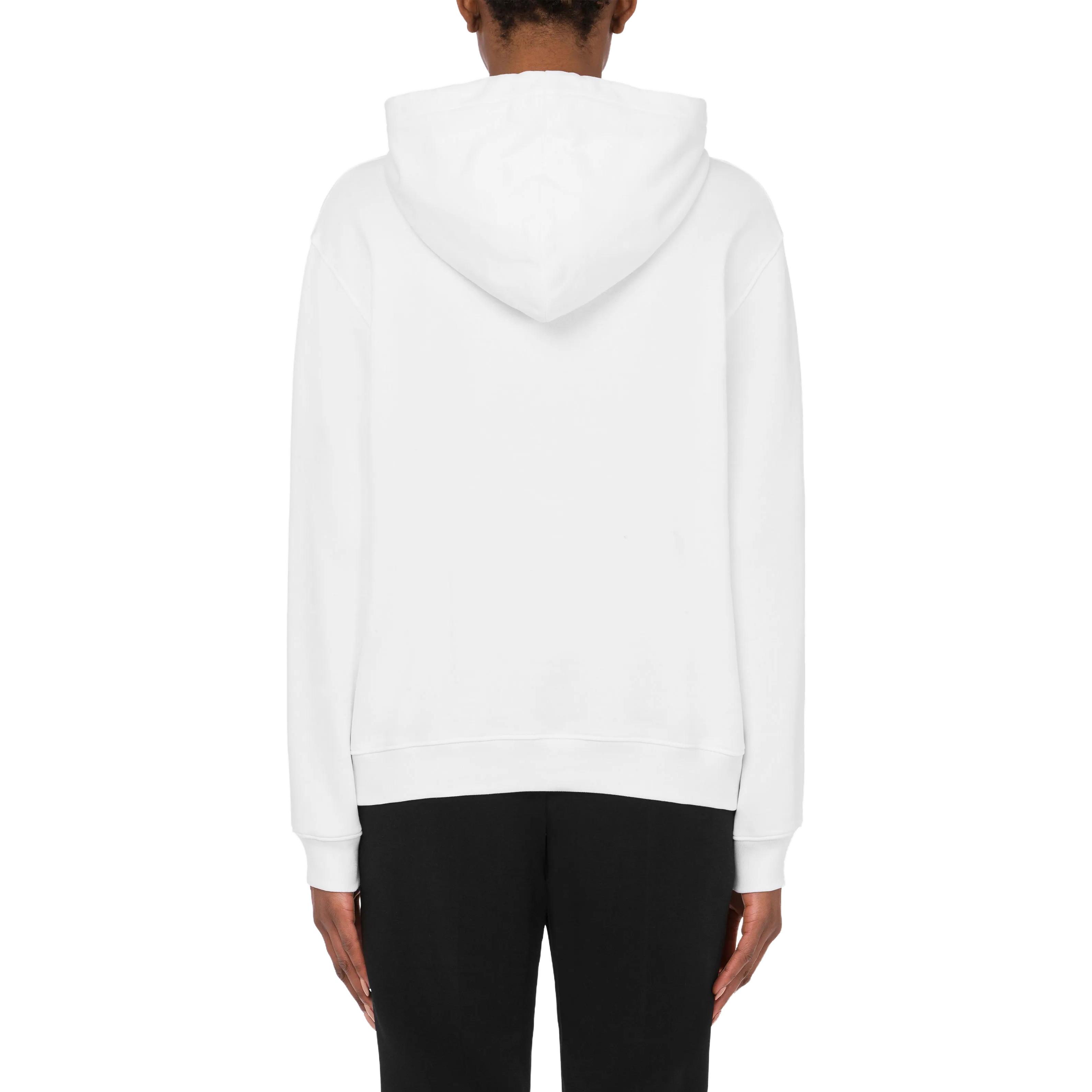 Shop (W) 모스키노 애니멀 프린트 화이트 긴팔 풀오버 후디. A1707-5528-1001