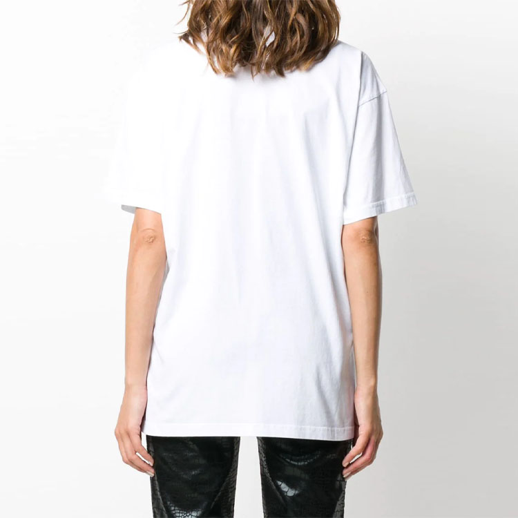 Purchase (W) MOSCHINO 女裝小熊刺繡短袖白色寬鬆T恤。 E-V0706-5540-1001