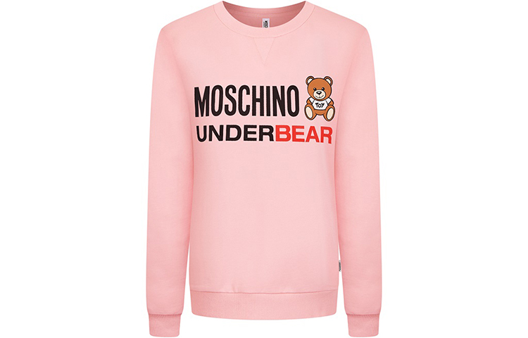 (Women) Moschino Bear Logo Cotton Sweatshirt Pink Z-A1709-9012-0133