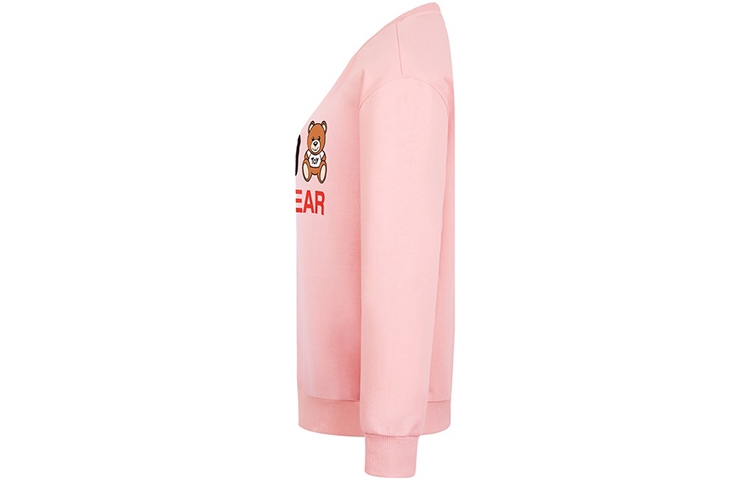 Lookbook (Women) Moschino Bear Logo Cotton Sweatshirt Pink Z-A1709-9012-0133