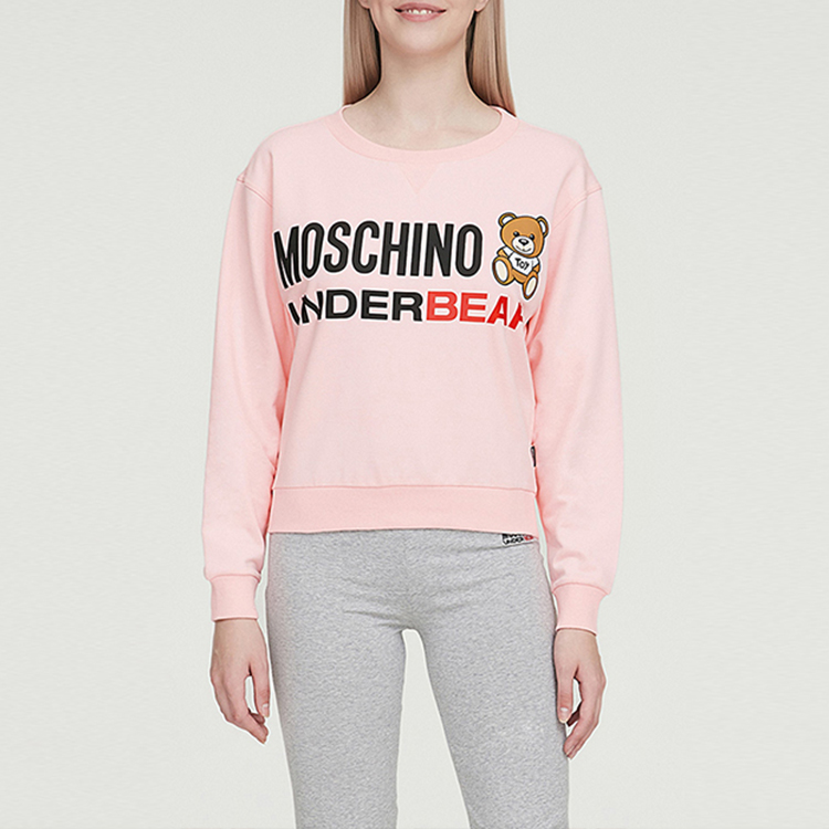 Details for (Women) Moschino Bear Logo Cotton Sweatshirt Pink Z-A1709-9012-0133