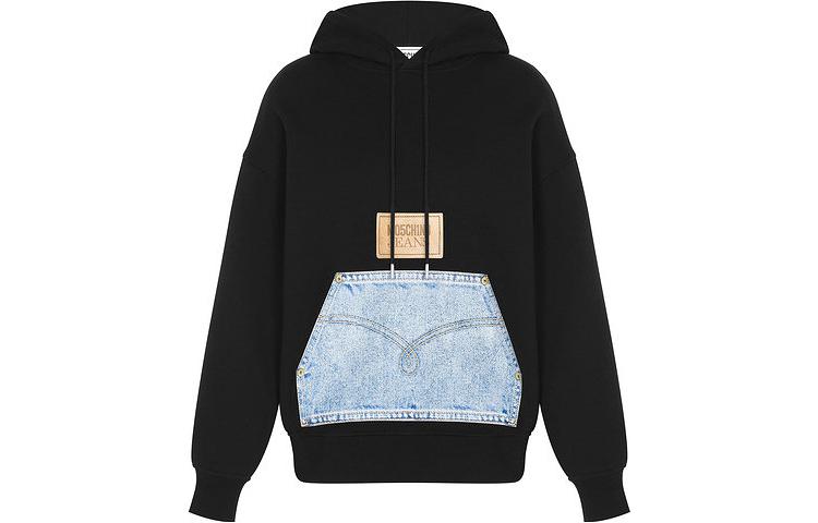 Order (Women) Moschino Black Letter Print Casual Hoodie AEF232K2A17228756