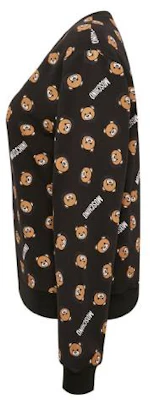 (Women) Moschino Black Teddy Bear Print Cartoon Sweatshirt A1723-9017-1555 Shop (Women) Moschino Black Teddy Bear Print Cartoon Sweatshirt A1723-9017-1555