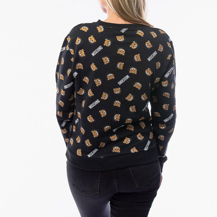 Details for (Women) Moschino Black Teddy Bear Print Cartoon Sweatshirt A1723-9017-1555