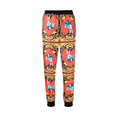 (Women) MOSCHINO Cartoon Print Jogger Pants Women’s Casual Multicolor. A0379-1050-1555