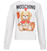 (Women) Moschino Cartoon Roman Soldier Teddy Bear Print Sweatshirt V1702-5527-2002 (Women) Moschino Cartoon Roman Soldier Teddy Bear Print Sweatshirt V1702-5527-2002