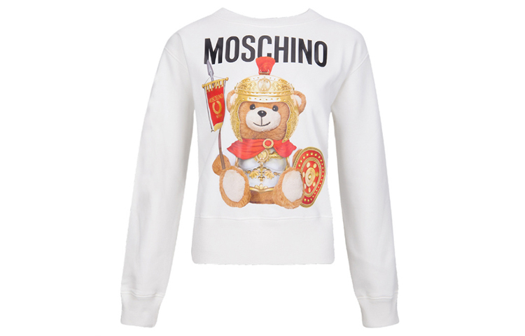 Order (Women) Moschino Cartoon Roman Soldier Teddy Bear Print Sweatshirt V1702-5527-2002