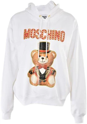 (Women) Moschino Circus Bear Print Hoodie Off-White V1704-0527-2001 Buy (Women) Moschino Circus Bear Print Hoodie Off-White V1704-0527-2001