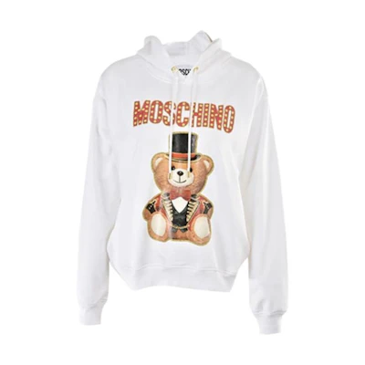 (Women) Moschino Circus Bear Print Hoodie Off-White V1704-0527-2001