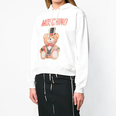 (Women) Moschino Circus Bear Print Hoodie Off-White V1704-0527-2001 Details for (Women) Moschino Circus Bear Print Hoodie Off-White V1704-0527-2001