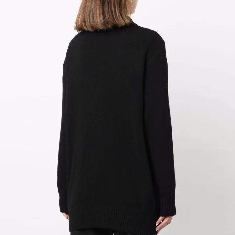 Shop (W) MOSCHINO 2021秋冬黑色纽扣针织开衫毛衣. A920-5505-0555