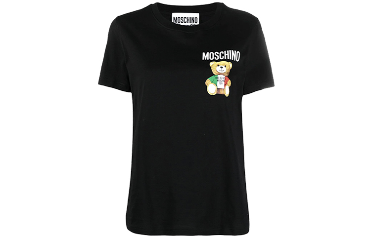 Order (W) Moschino FW21 黑色泰迪熊印花圓領T恤 MAP211V0709-0540-1555