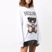 Purchase (W) MOSCHINO FW21 圖案印花標誌長袖衛衣 白色 17135-527V-3001