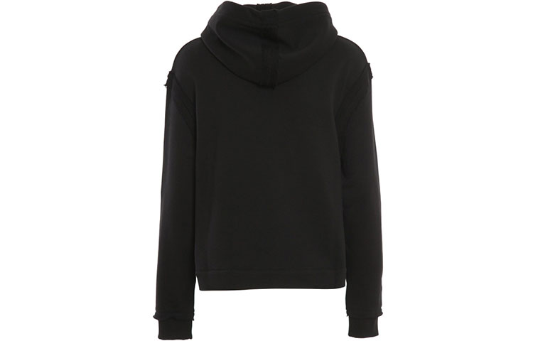 Lookbook (W) MOSCHINO FW21 泰迪標誌短版連帽上衣 黑色 A1711-0427-1555