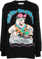 (Women) MOSCHINO FW22 Black Cotton Cartoon Print Crewneck Sweatshirt. A1799-6028-1555 (Women) MOSCHINO FW22 Black Cotton Cartoon Print Crewneck Sweatshirt. A1799-6028-1555