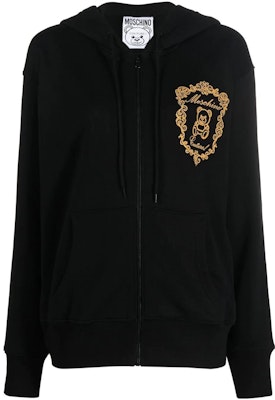 (W) MOSCHINO FW22 黑色小熊拉鍊連帽外套夾克。 V1708-5528-1555 Order (W) MOSCHINO FW22 黑色小熊拉鍊連帽外套夾克。 V1708-5528-1555