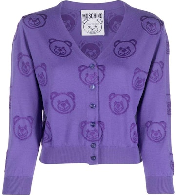 (W) モスキーノ FW22 カジュアル ソリッド Vネック セーター パープル V0927-5501-1278 Order (W) モスキーノ FW22 カジュアル ソリッド Vネック セーター パープル V0927-5501-1278