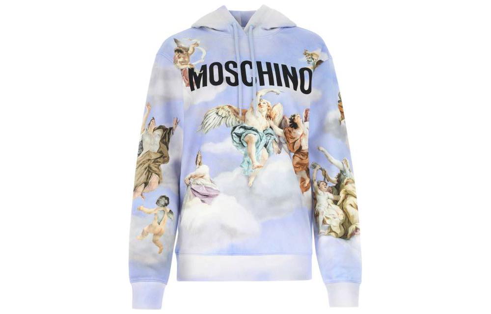 Order (W) MOSCHINO FW22 紫色卡通印花徽標設計長袖上衣 A1710-5427-1291
