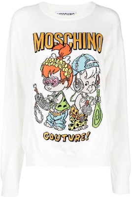 (W) Jersey Blanco MOSCHINO FW22 Logo Dibujos Animados. A0990-6000-1002 Buy (W) Jersey Blanco MOSCHINO FW22 Logo Dibujos Animados. A0990-6000-1002