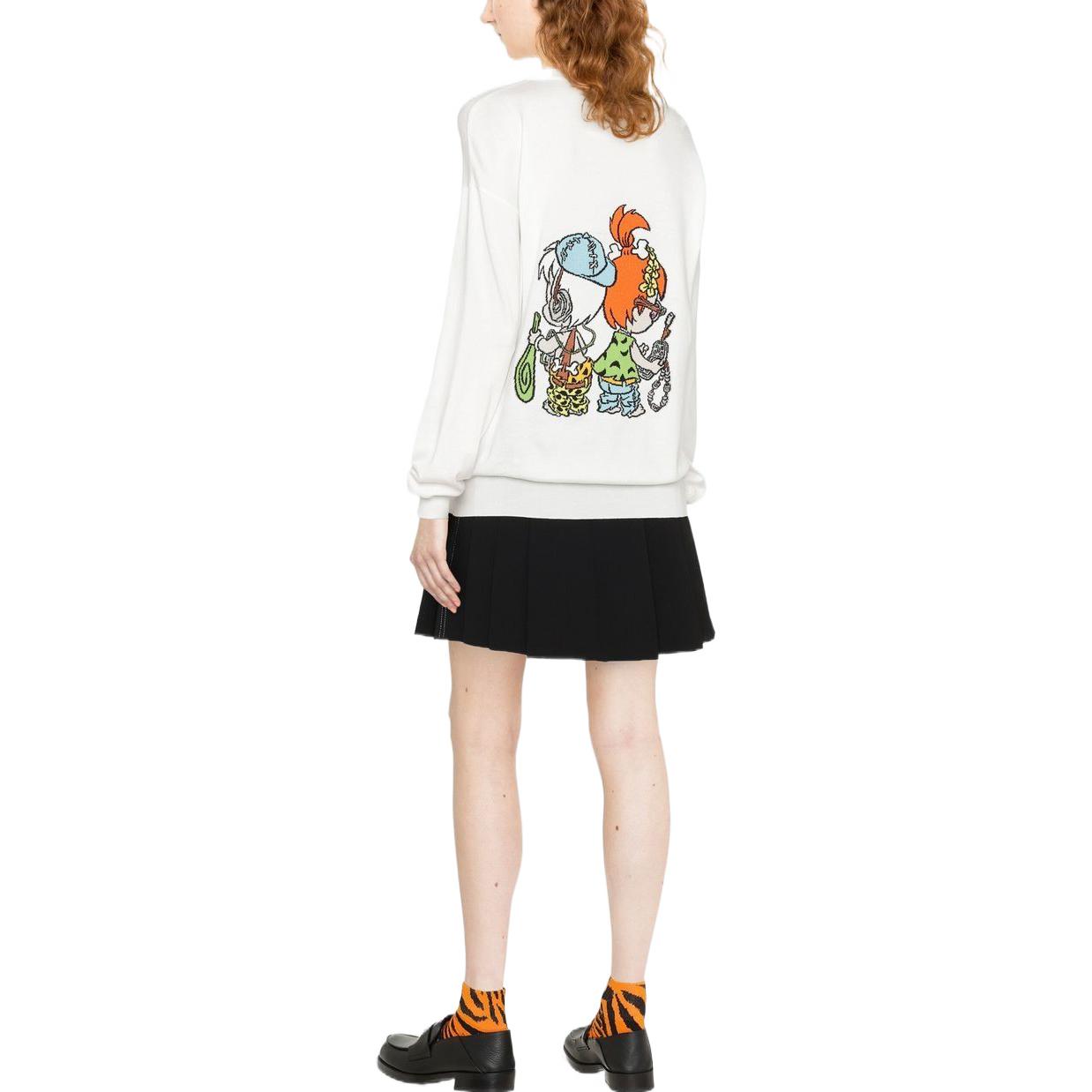 Shop (W) Jersey Blanco MOSCHINO FW22 Logo Dibujos Animados. A0990-6000-1002