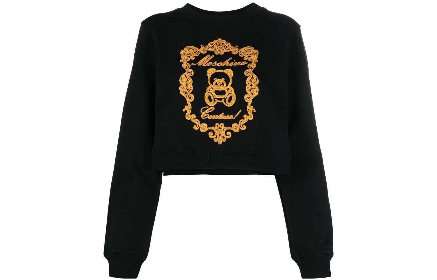 (Women) Moschino FW22 Black Cartoon Animal Print Sweatshirt V1706-5528-1555