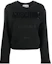 Buy (Women) Moschino FW22 Black Crewneck Sweatshirt with Logo Embroidery A1716-5528-4555