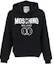 Buy (Women) Moschino FW22 Black Hoodie with Large Logo Smiley Print A1703-5528-2555