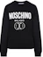 Buy (Women) Moschino FW22 Black Smiley Logo Cotton Crewneck Sweatshirt A1704-5528-2555