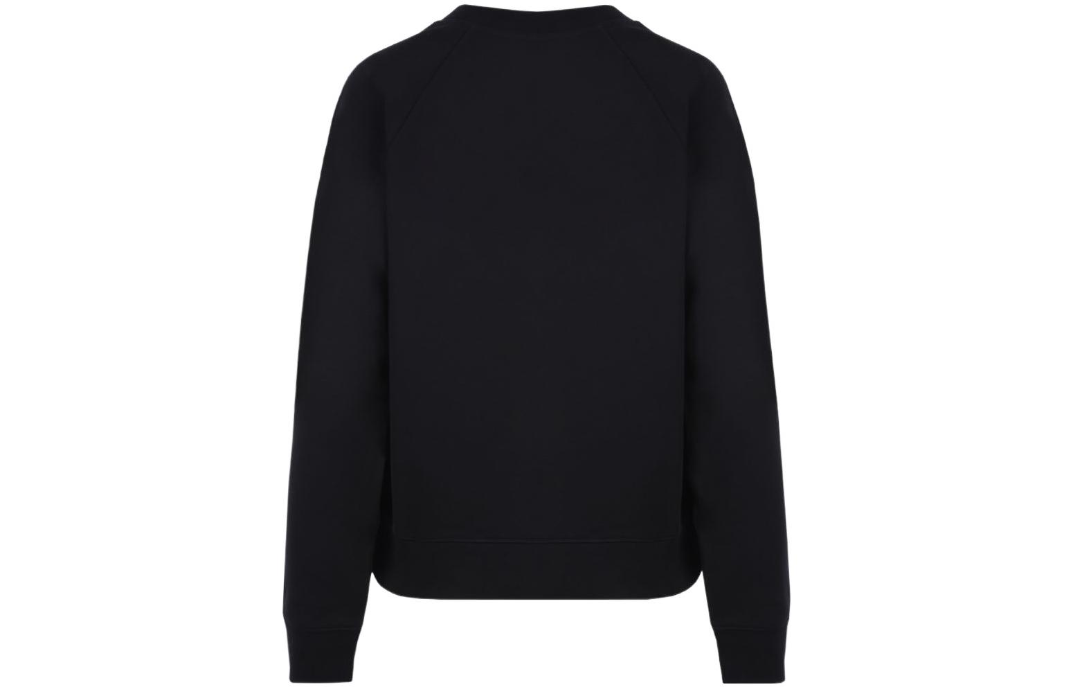 Lookbook (Women) Moschino FW22 Black Smiley Logo Cotton Crewneck Sweatshirt A1704-5528-2555