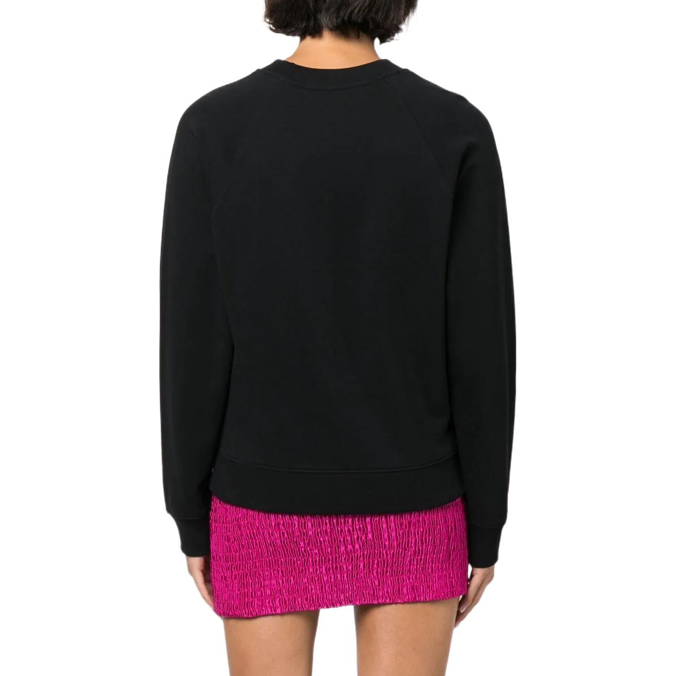 Purchase (Women) Moschino FW22 Black Smiley Logo Cotton Crewneck Sweatshirt A1704-5528-2555