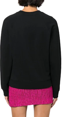 (Women) Moschino FW22 Black Smiley Logo Cotton Crewneck Sweatshirt A1704-5528-2555 Purchase (Women) Moschino FW22 Black Smiley Logo Cotton Crewneck Sweatshirt A1704-5528-2555