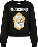 Order (W) MOSCHINO 2022秋冬卡通LOGO印花黑色圓領長袖女款上衣 V1715-5428-7555