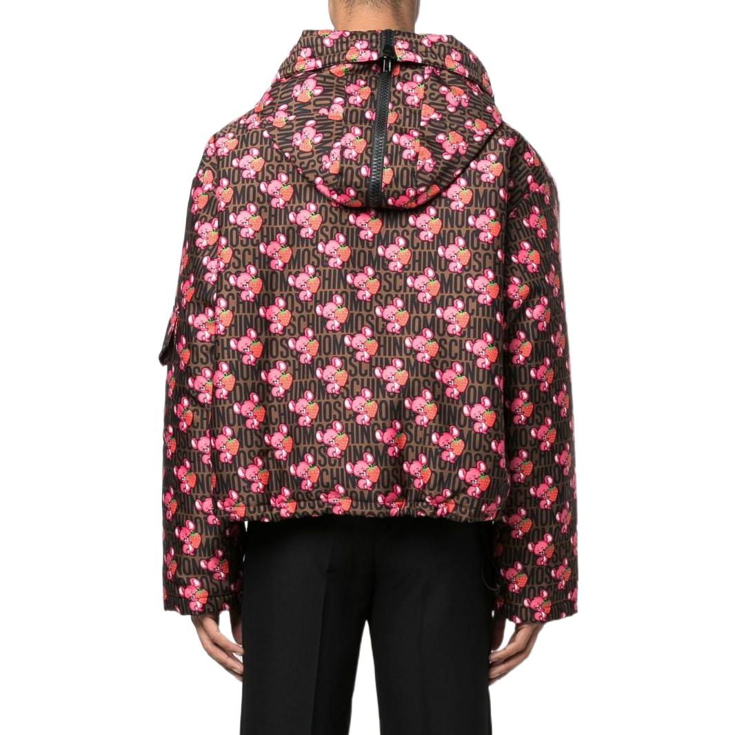 (Women) Moschino FW22 Cartoon Logo Print Hooded Jacket Multicolor Women A064270541888 圖 4