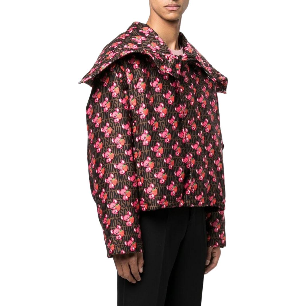 (Women) Moschino FW22 Cartoon Logo Print Hooded Jacket Multicolor Women A064270541888 圖 5