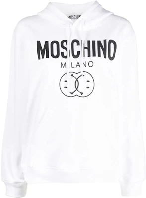 (Women) Moschino FW22 Graphic Print Pullover Hoodie Women’s White A1703-5528-2001 Order (Women) Moschino FW22 Graphic Print Pullover Hoodie Women’s White A1703-5528-2001