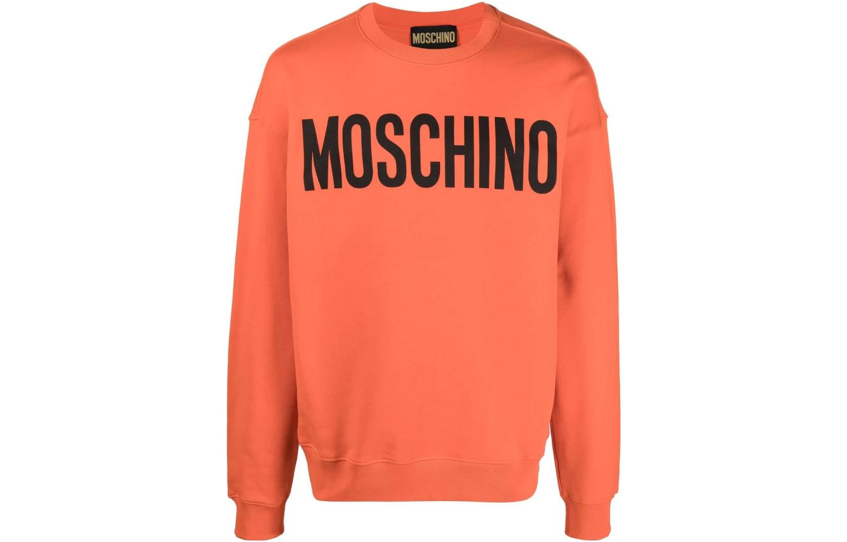 Order (Women) Moschino FW22 Orange Logo Print Crewneck Sweatshirt A170102281125