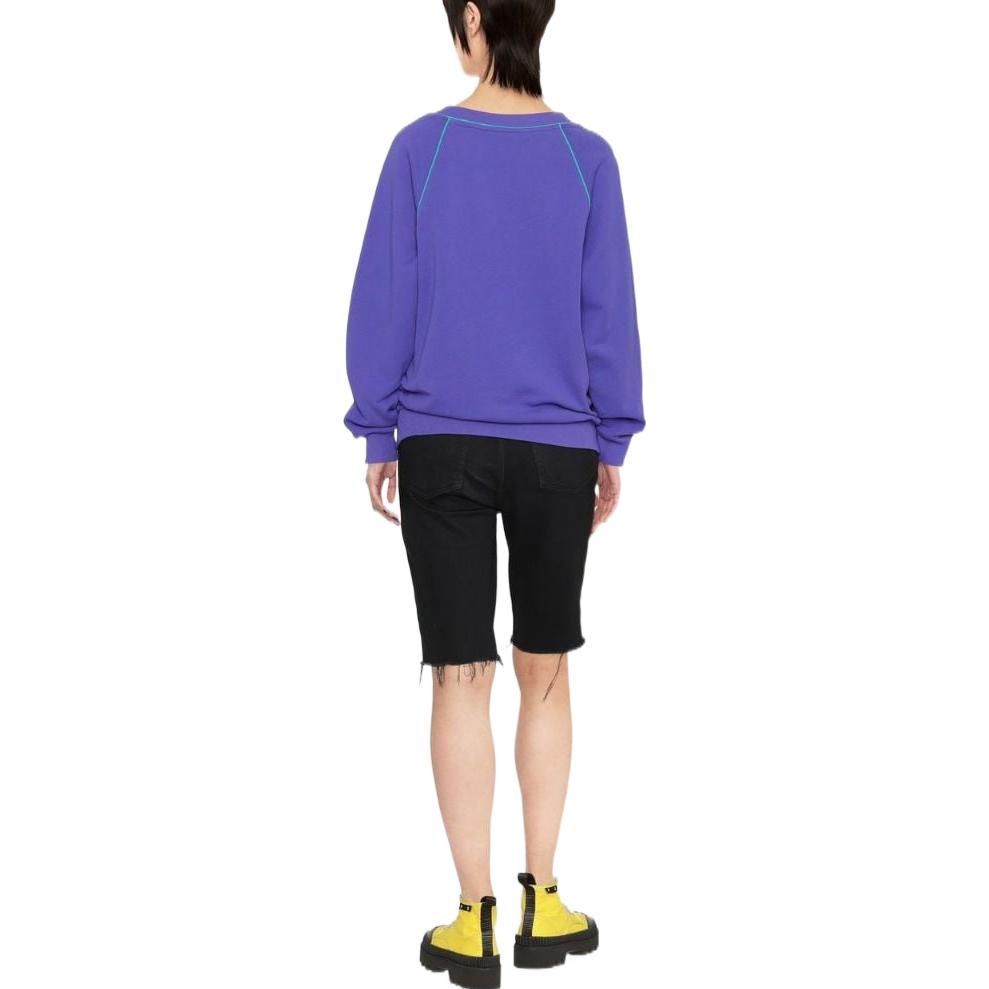 Shop (W) Sudadera Morada Moschino FW22 con Logo Bordado. J1713-5528-3278