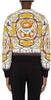 Shop (W) MOSCHINO FW22 泰迪熊印花圓領長袖棕色衛衣 AEF222E-0A17055527-1003