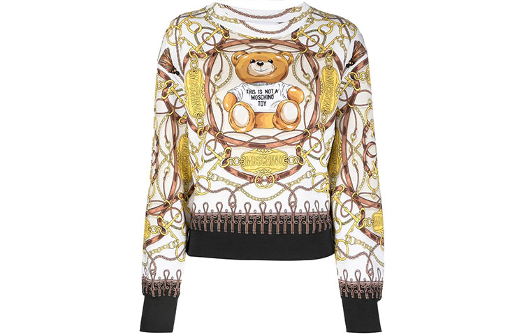 (Women) Moschino FW22 Teddy Bear Print Crewneck Sweatshirt - Multicolor A1705-5527-1003 圖 2