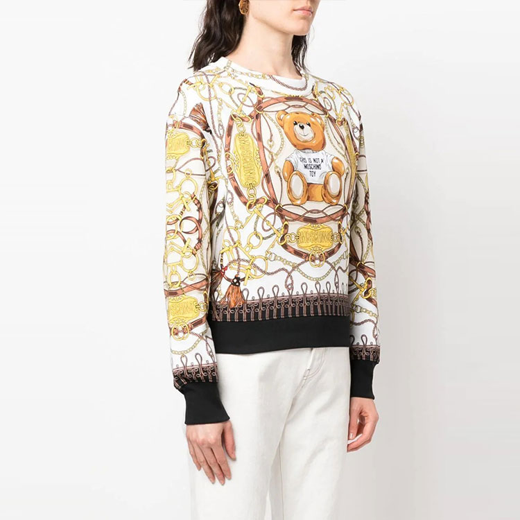 (Women) Moschino FW22 Teddy Bear Print Crewneck Sweatshirt - Multicolor A1705-5527-1003 圖 5