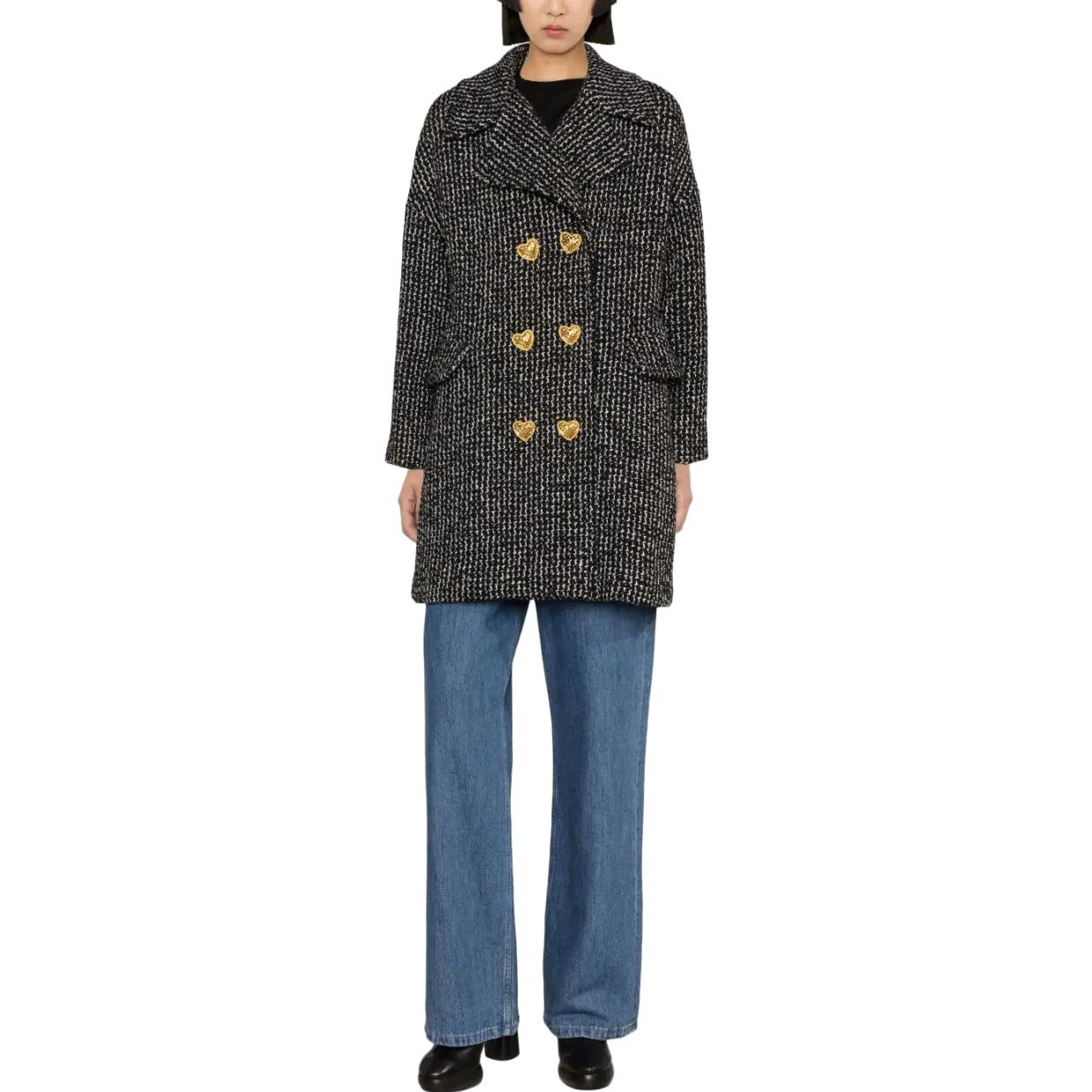 (Women) MOSCHINO FW23  Grey Double-Breasted Long Sleeve Coat. A0618-5412-1555 圖 3