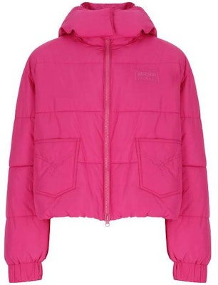 (W) 모스키노 FW23 솔리드 컬러 후드 집업 자켓 퍼플 레드. A0609-8720-0244 Buy (W) 모스키노 FW23 솔리드 컬러 후드 집업 자켓 퍼플 레드. A0609-8720-0244