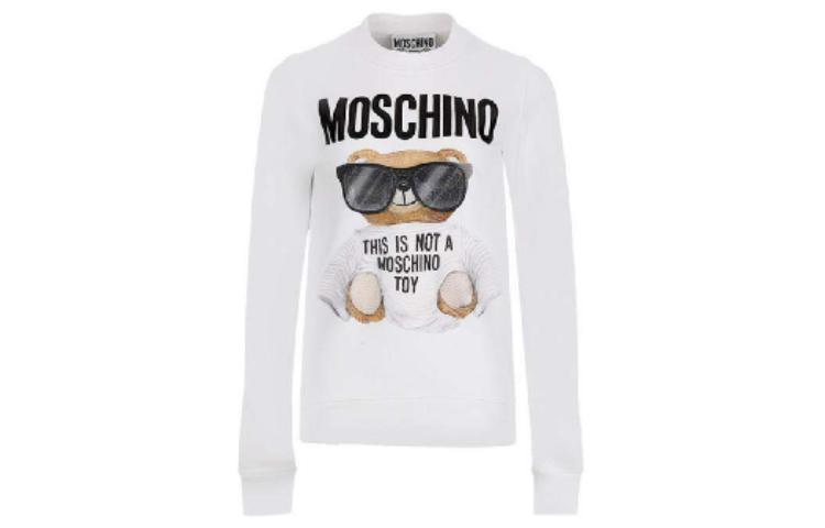 (Women) MOSCHINO Graphic Print Crewneck Long Sleeve Sweatshirt Women’s Grey EV1708-5527-1001