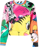 (Women) Moschino Graphic Print Sweatshirt Multicolor A1704-0429-1888 (Women) Moschino Graphic Print Sweatshirt Multicolor A1704-0429-1888