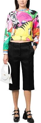 (Women) Moschino Graphic Print Sweatshirt Multicolor A1704-0429-1888 Lookbook (Women) Moschino Graphic Print Sweatshirt Multicolor A1704-0429-1888