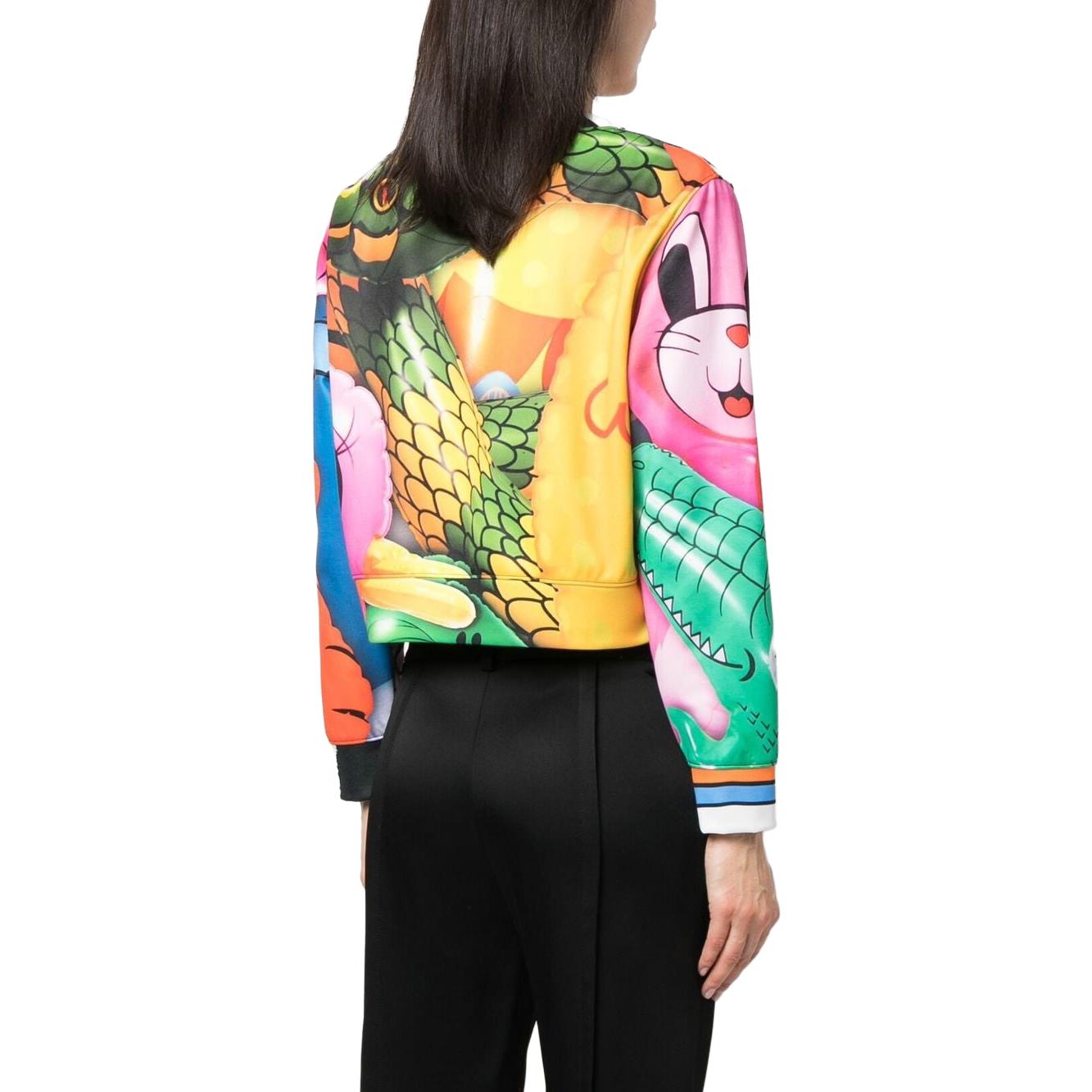 Shop (Women) Moschino Graphic Print Sweatshirt Multicolor A1704-0429-1888