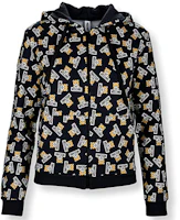 Order (W) Moschino 字母小熊拉鍊連帽外套 黑色 ZT1705-9005-1555