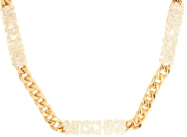 (Women) MOSCHINO Logo Chain Necklace for Women - Brass, Zinc Alloy, PU, Gold. A91668413 (Women) MOSCHINO Logo Chain Necklace for Women - Brass, Zinc Alloy, PU, Gold. A91668413